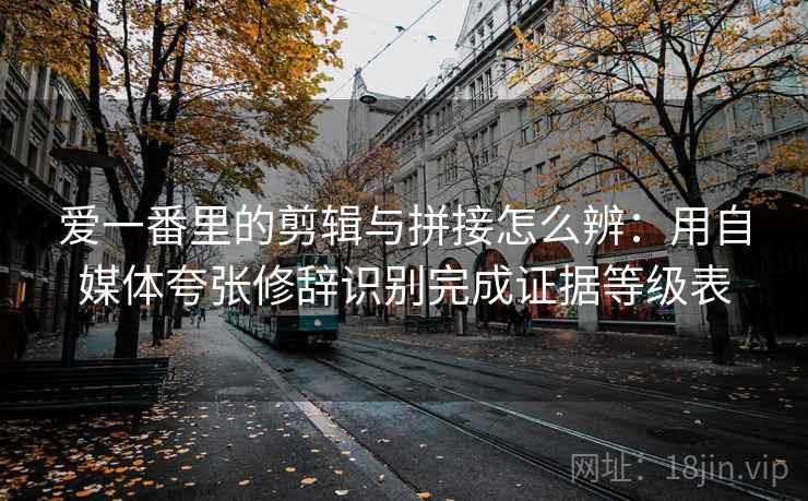 爱一番里的剪辑与拼接怎么辨：用自媒体夸张修辞识别完成证据等级表