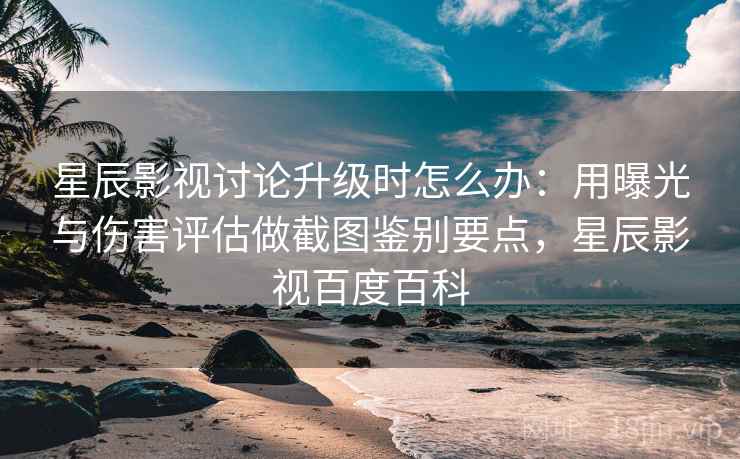 星辰影视讨论升级时怎么办：用曝光与伤害评估做截图鉴别要点，星辰影视百度百科