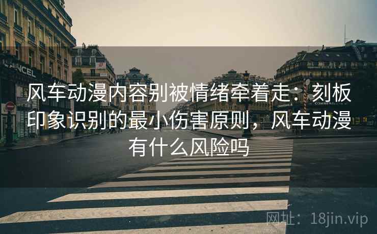 风车动漫内容别被情绪牵着走：刻板印象识别的最小伤害原则，风车动漫有什么风险吗