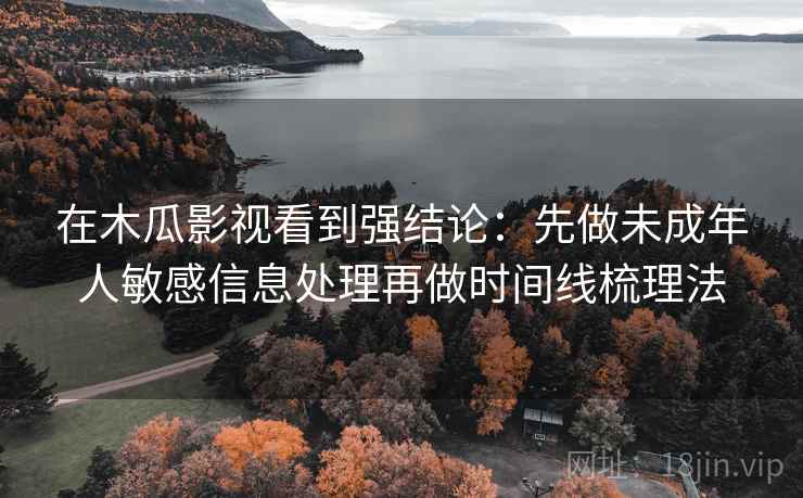 在木瓜影视看到强结论：先做未成年人敏感信息处理再做时间线梳理法